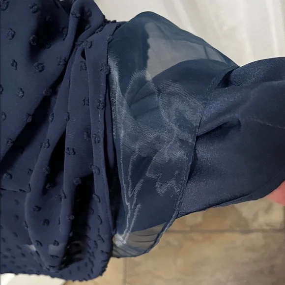 NWT J. Crew Cameron Swiss Dot Dress In Navy With Pockets - Picture 4 of 12